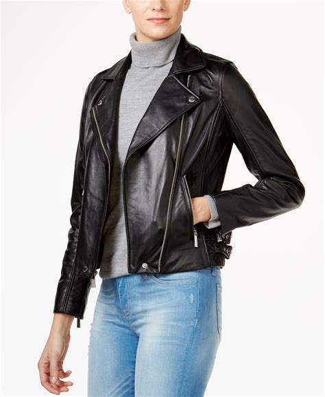 michael kors mens jacket macys|Michael Kors leather jacket women's.